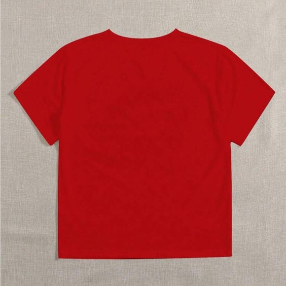 Women’s New Red Heart Print Women's Top - Picture 2 of 3